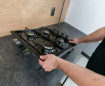 London based gas hob installation