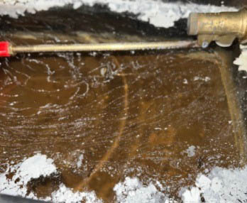 Water tank cleaning and disinfection