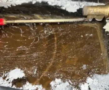 Water tank cleaning and disinfection
