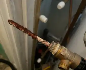 Unvented cylinder service carried out and safety device replacement
