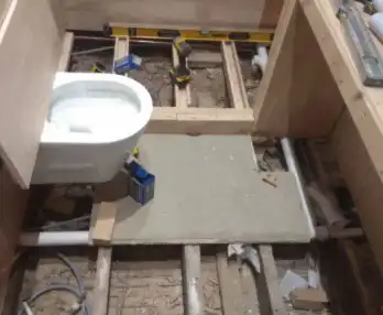 Qualified plumber installing appliances correctly