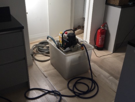 We use a state of the art power-flushing machine that removes 95% of dirt and debris from the system.